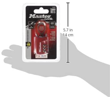 Master Lock 4688D Set Your Own Combination TSA Approved Luggage Lock, 1 Pack, Assorted Colors - Afbeelding 7
