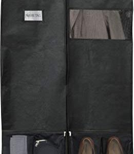 Simple Houseware 43-Inch Heavy Duty Garment Bag w/Pocket for Dresses, Coats
