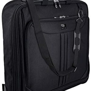 ZEGUR Suit Carry On Garment Bag for Travel & Business Trips With Shoulder Strap (Black)