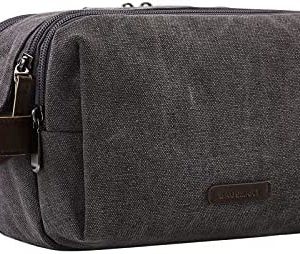 Toiletry Bag for Men, BAGSMART Travel Toiletry Organizer Dopp Kit Water-resistant Shaving Bag for Toiletries Accessories