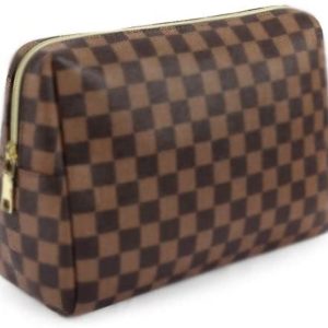 Portable Makeup Bag, Lightweight Design and Waterproof Vegan Leather Large Retro Cosmetic Pouch, Toiletry Travel Organizer for Women, Toiletries Bag Halloween Christmas Gift