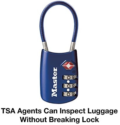 Master Lock 4688D Set Your Own Combination TSA Approved Luggage Lock, 1 Pack, Assorted Colors - Afbeelding 3