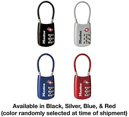 Master Lock 4688D Set Your Own Combination TSA Approved Luggage Lock, 1 Pack, Assorted Colors - Afbeelding 5
