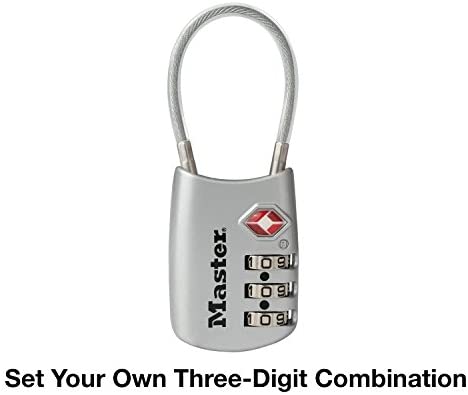 Master Lock 4688D Set Your Own Combination TSA Approved Luggage Lock, 1 Pack, Assorted Colors - Afbeelding 4