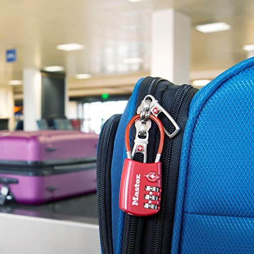 Master Lock 4688D Set Your Own Combination TSA Approved Luggage Lock, 1 Pack, Assorted Colors - Afbeelding 2
