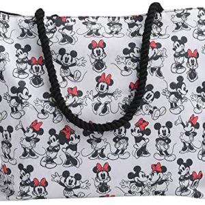 Disney Tote Travel Bag Mickey and Minnie Mouse Print